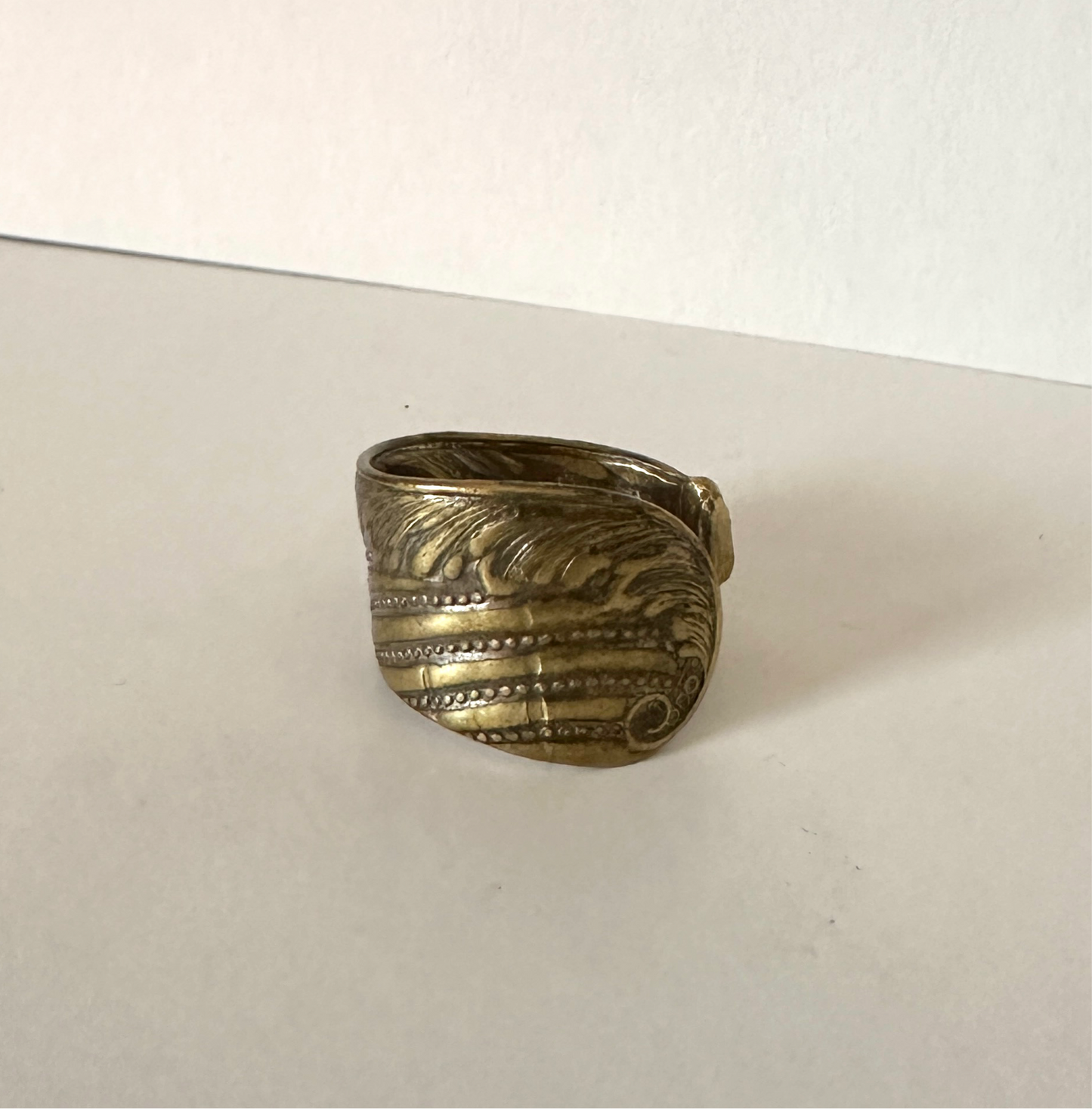 Gold Spoon Ring